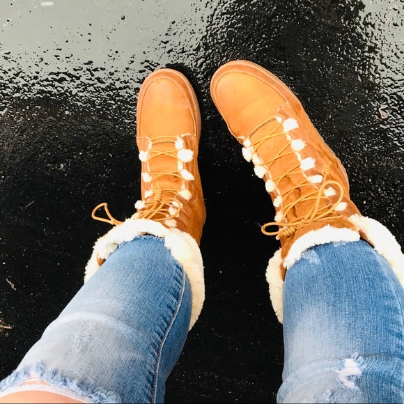 🆕Gwen | Soft Suede Fur Boots in Camel - Picture 3 of 8